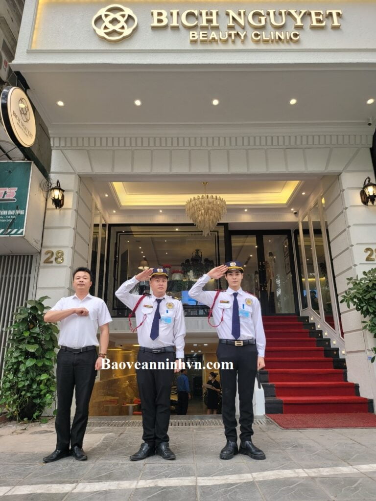 Triển khai dịch vụ bảo vệ – Hệ thống thẩm mỹ viện Bích Nguyệt – Hà Nội , Quảng Ninh, Hải Phòng 2 Bảo vệ thẩm mỹ viện - Bích Nguyệt